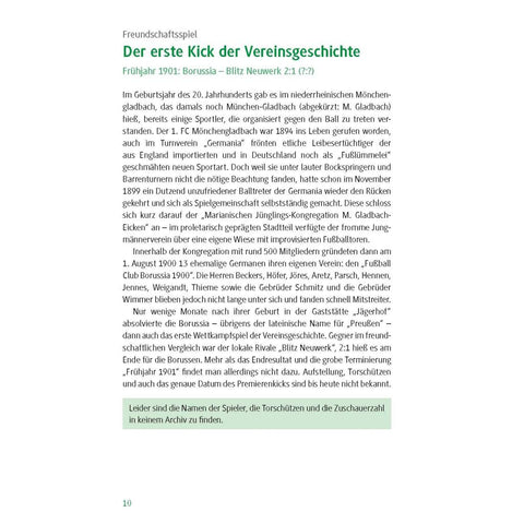 Borussia Mönchengladbach - die 100 wichtigsten Spiele