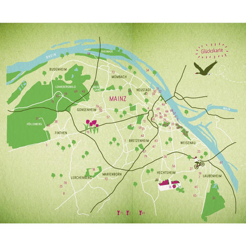 Grüne Glücksorte in Mainz