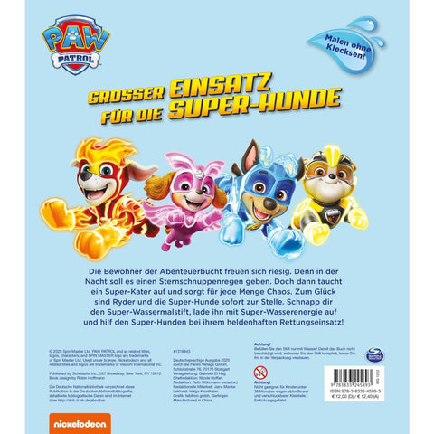 PAW Patrol: Großer Einsatz für die Super-Hunde - Wassermalspaß