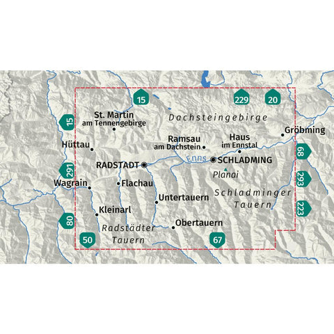 KOMPASS Wanderkarte 31 Radstadt, Schladming, Flachau 1:50.000