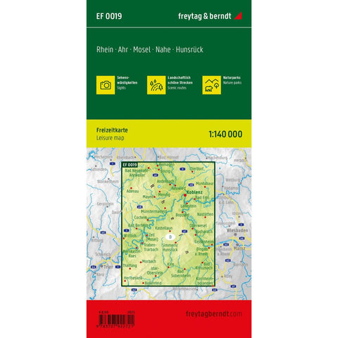 freytag & berndt Freizeitkarte Rhein - Ahr - Mosel 1:140.000