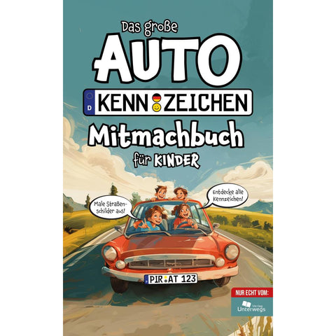Das große Autokennzeichen Mitmachbuch für Kinder