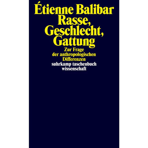 Rasse, Geschlecht, Gattung