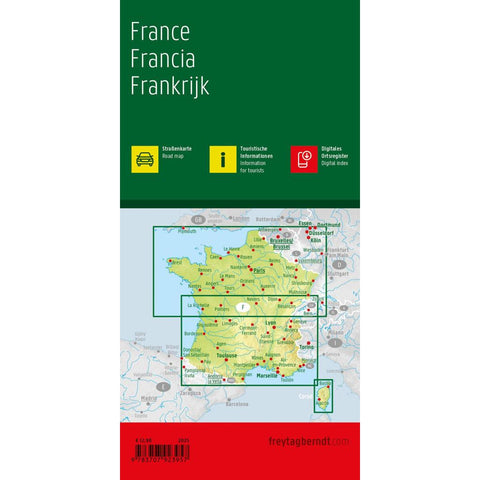 freytag & berndt Straßenkarte Frankreich 1:800.000