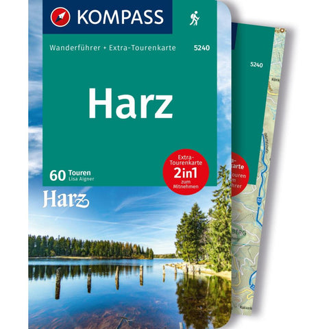KOMPASS Wanderführer Harz, 60 Touren mit Extra-Tourenkarte