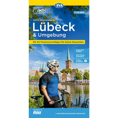 BVA ADFC Regionalkarte Lübeck und Umgebung 1:75.000