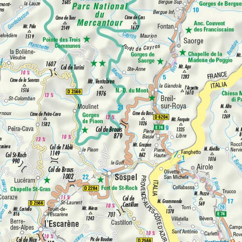 FolyMaps Motorradkarten Frankreich Süd