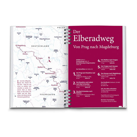 KOMPASS Radreiseführer Elberadweg, Von Prag nach Magdeburg