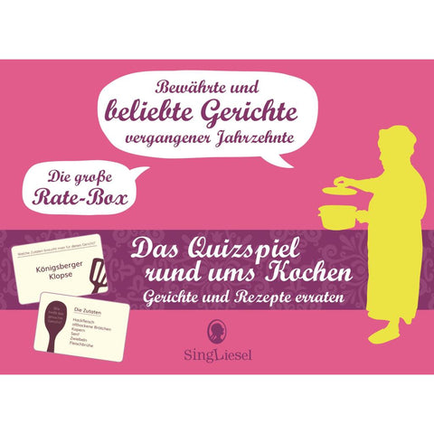 Die große Rate-Box rund ums Kochen für Senioren