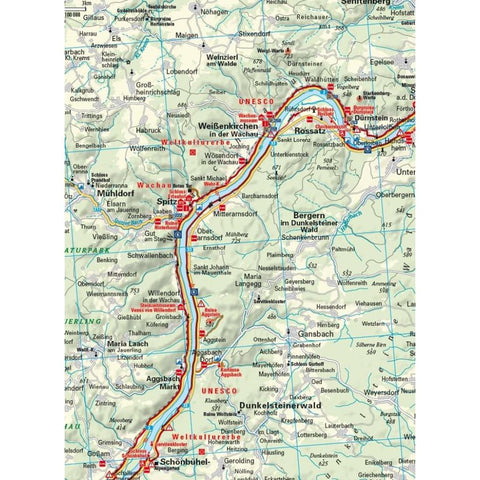 EuroVelo 6 (Basel - Budapest) 1: 100 000