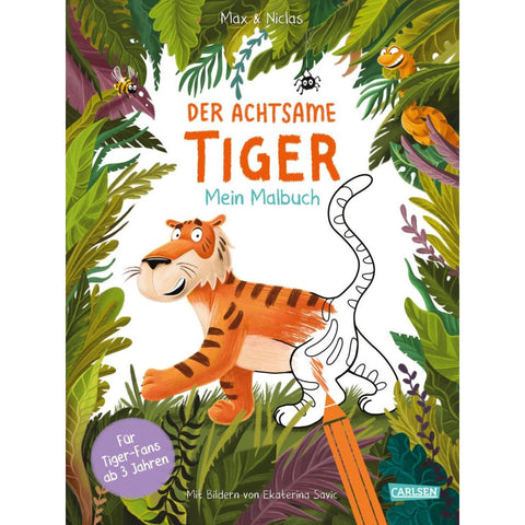 Der achtsame Tiger: Mein Malbuch