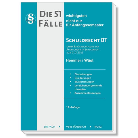 Die 51 wichtigsten Fälle Schuldrecht BT