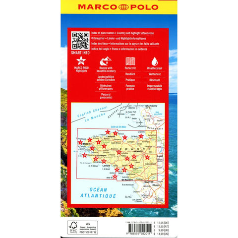MARCO POLO Reisekarte Bretagne 1:225.000