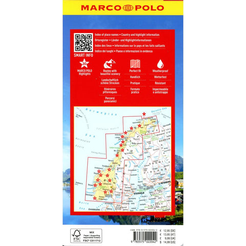 MARCO POLO Reisekarte Norwegen 1:900.000