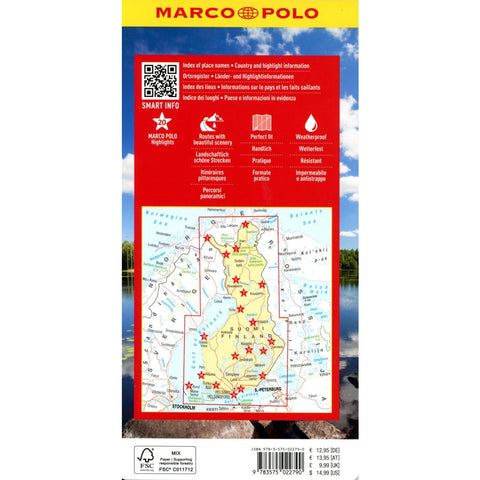 MARCO POLO Reisekarte Finnland 1:800.000