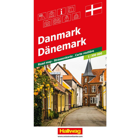 Hallwag Strassenkarte Dänemark 1:300.000