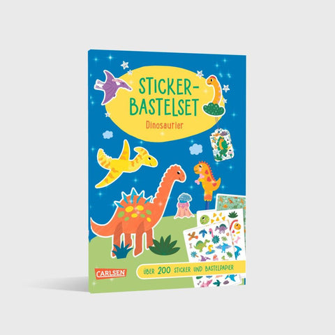 Bastelset für Kinder: Sticker-Bastelset: Dinosaurier