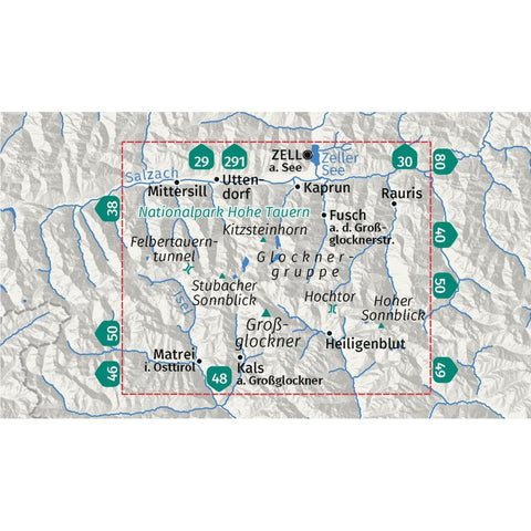 KOMPASS Wanderkarte 39 Glocknergruppe, Nationalpark Hohe Tauern 1:50.000
