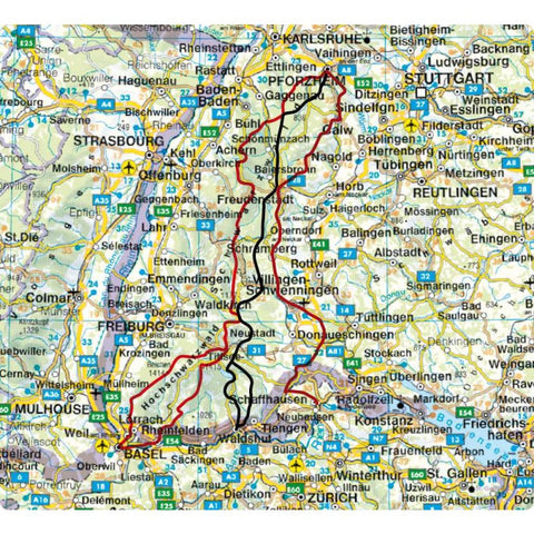 ROTHER Wanderführer Fernwanderwege Schwarzwald