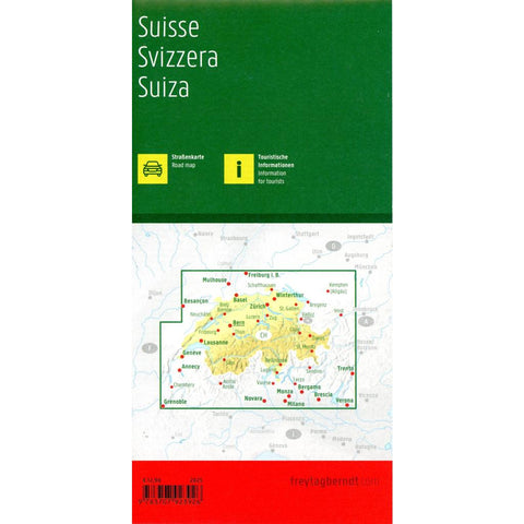 freytag & berndt Straßenkarte Schweiz 1:400.000
