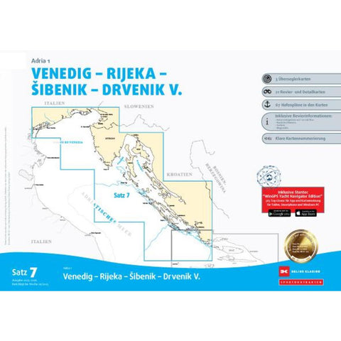 Sportbootkarten Satz 7: Adria 1 (Ausgabe 2025/2026)