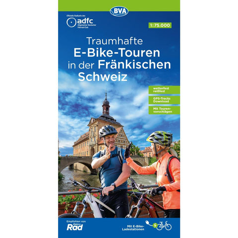 BVA ADFC Regionalkarte Traumhafte E-Bike-Touren in der Fränkischen Schweiz 1:75.000