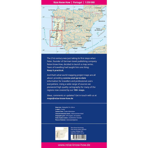 Reise Know-How Landkarte Portugal (1:350.000)