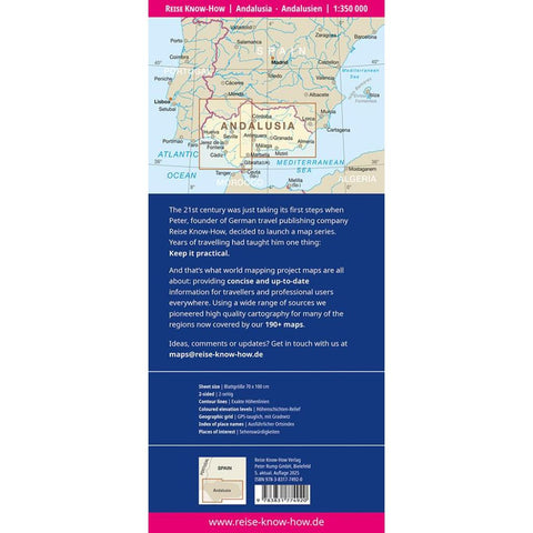 Reise Know-How Landkarte Andalusien / Andalusia (1:350.000)