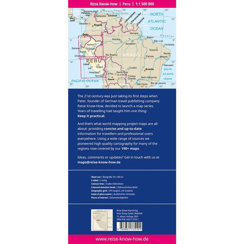 Reise Know-How Landkarte Peru (1:1.500.000)