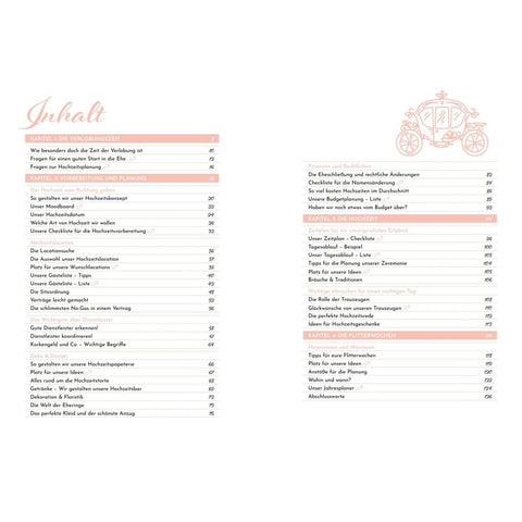 Unser Hochzeitsplaner - Wedding Planer und Erinnerungsalbum