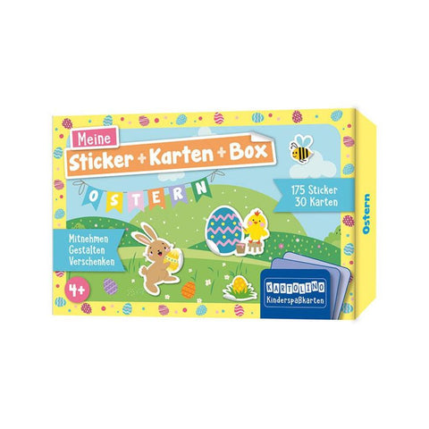 Meine Sticker + Karten + Box - Ostern