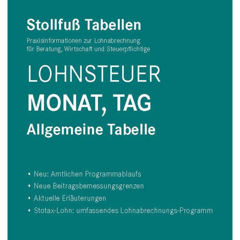Tabelle, Lohnsteuer 2025 Monat, Tag Sonderausgabe August