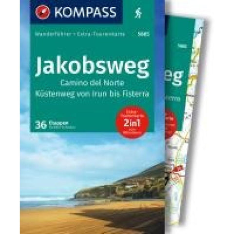 KOMPASS Wanderführer Jakobsweg Camino del Norte, 36 Etappen mit Extra-Tourenkarte
