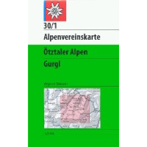 DAV Alpenvereinskarte 30/1 Ötztaler Alpen Gurgl 1 : 25 000