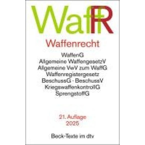 Waffenrecht. WaffR