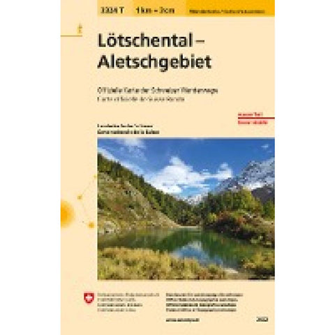 Swisstopo 1 : 33 333 Lötschental Aletschgebiet
