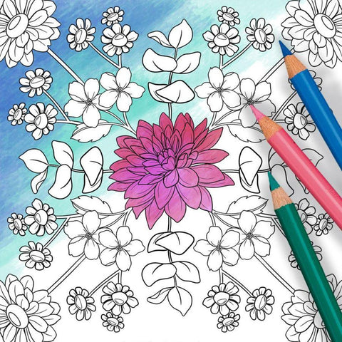 Colorful World - Zarte Blumengrüße