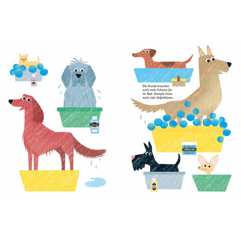Fingerstempeln: Hunde und Katzen