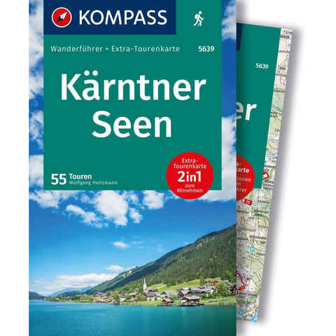 KOMPASS Wanderführer Kärntner Seen, 55 Touren mit Extra-Tourenkarte