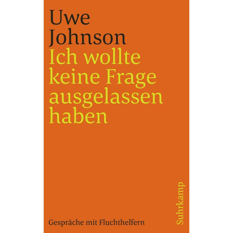 Ich wollte keine Frage ausgelassen haben