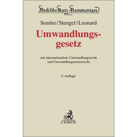 Umwandlungsgesetz. UmwG