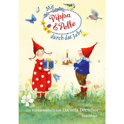 Postkartenbuch 'Mit Pippa und Pelle durch das Jahr'