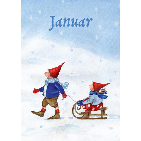 Postkartenbuch 'Mit Pippa und Pelle durch das Jahr'