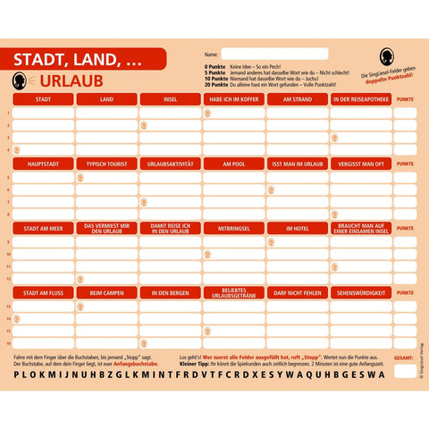 Stadt, Land, Urlaub