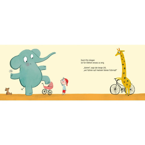 Elefant fährt los