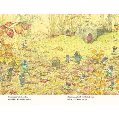 Familie Maus feiert den Herbst