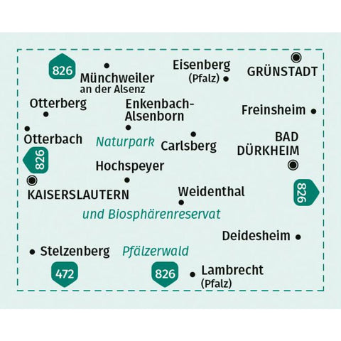 KOMPASS Wanderkarte 471 Pfälzerwald Nord 1:25.000