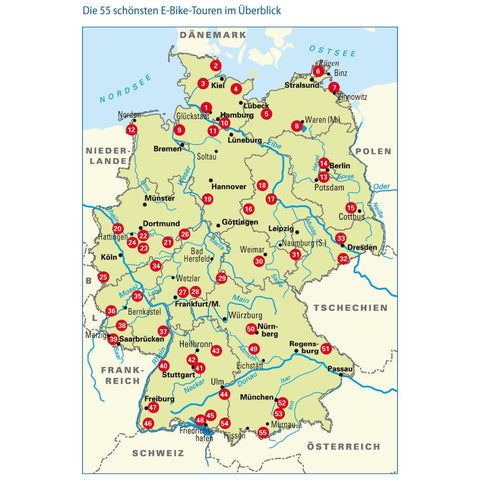Die 55 schönsten E-Bike Touren in Deutschland