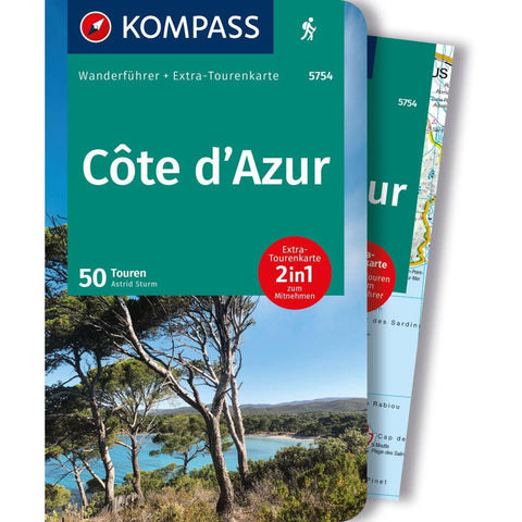 KOMPASS Wanderführer Côte d'Azur, Die schönsten Küsten- und Bergwanderungen, 50 Touren mit Extra-Tourenkarte