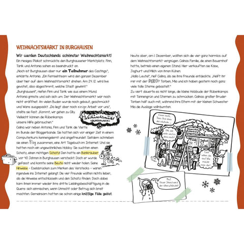 Die Bloggerbande - Rätsel auf dem Weihnachtsmarkt: Adventskalenderbuch